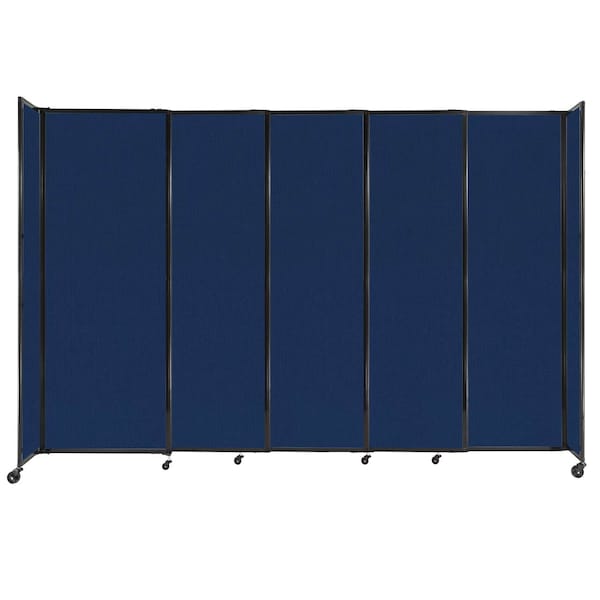 StraightWall Sliding Portable Partition 11'3" x 7'6" Navy Blue Fabric